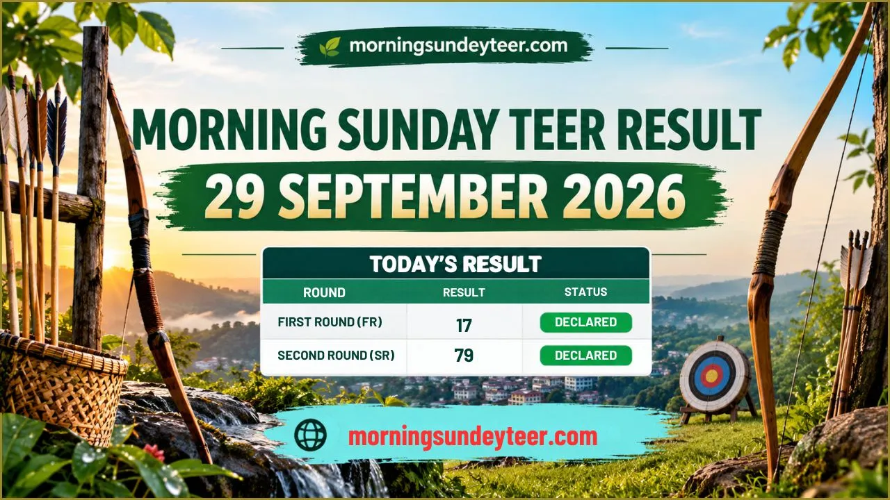 Morning Sunday Teer Result 29 September 2026 – Shillong Update